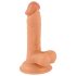Mr. Rude - Realistisk sugdildo med pung 17 cm (natur)