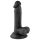 Mr. Rude - Realistisk sugpropp-dildo med pung, 17cm (svart)