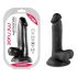 Mr. Rude - Realistisk sugpropp-dildo med pung, 17cm (svart)