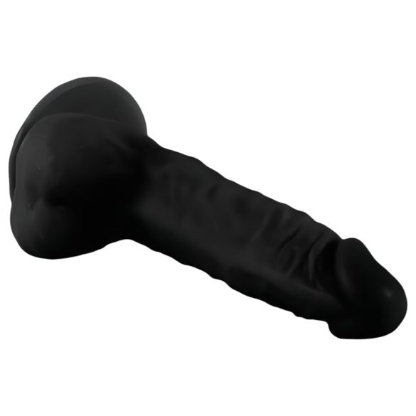 Mr. Rude - realistisk dildo med sugkopp och kulor - 19 cm svart