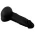 Mr. Rude - svart, naturtrogen dildo med sugkopp och pung - 19cm