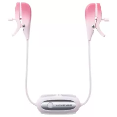   Lovense Gemini - App-styrd vibrerande bröstvårtsklämma (rosa)