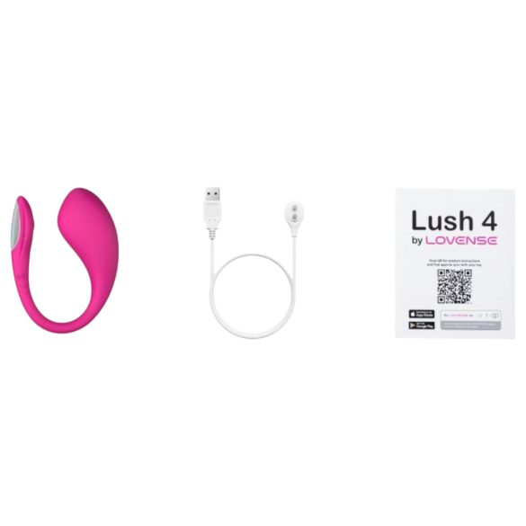 Lovense Lush 4 - appstyrd vibratorägg - rosa