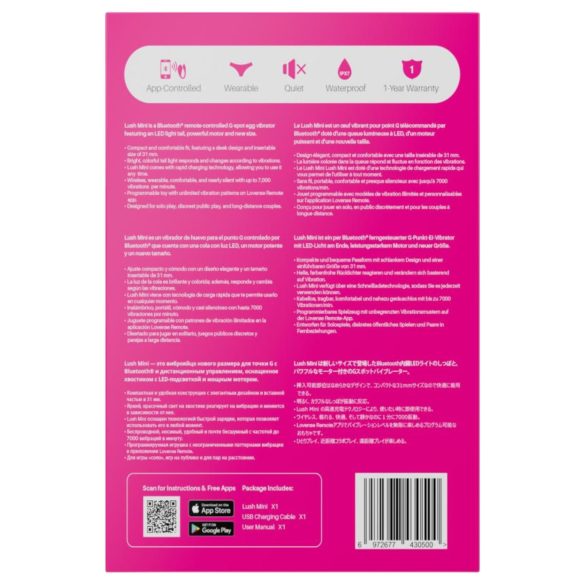 Lovense - vibroägg - appstyrd - rosa