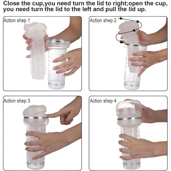 Tracy's Dog Crystal - realistisk vagina masturbator - transparent