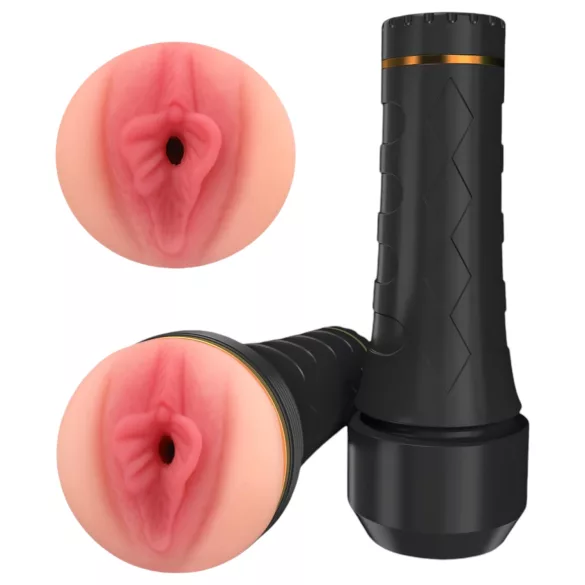 Tracy's Dog - masturbator med realistisk vagina - svart/natur