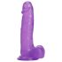 Tracy's Dog Jelly 8 - sugkoppsfäste, testikel-dildo (lila)