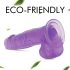 Tracy's Dog Jelly 8 - sugkoppsfäste, testikel-dildo (lila)