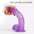 Tracy's Dog Jelly 8 - sugkoppsfäste, testikel-dildo (lila)