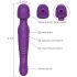 Tracy's Dog - wand vibrator - pulserande massager - silikon lila