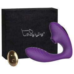   Tracy's Dog 2 - lufttrycksvibrator 2-i-1 - vibrator och sug - lila