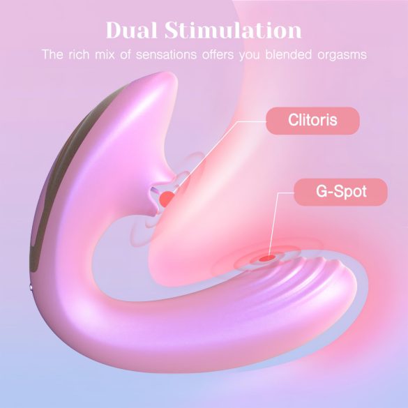 Tracy's Dog OG Lick - G-punkt vibrator med klitorisstimulator - rosa