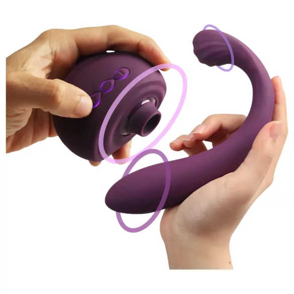 Tracy's Dog OG 3 - klitorissugare G-punkt vibrator - silikon lila