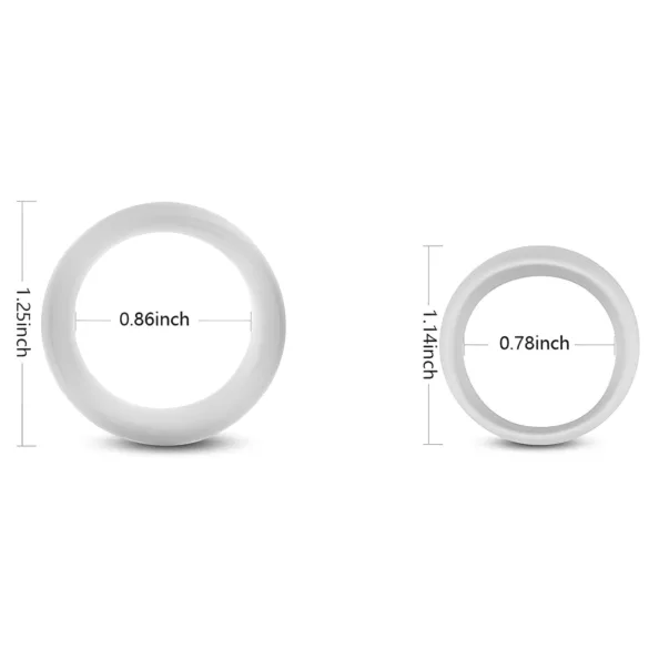 2in1 penistränings- och fördröjningsringar (2 st)