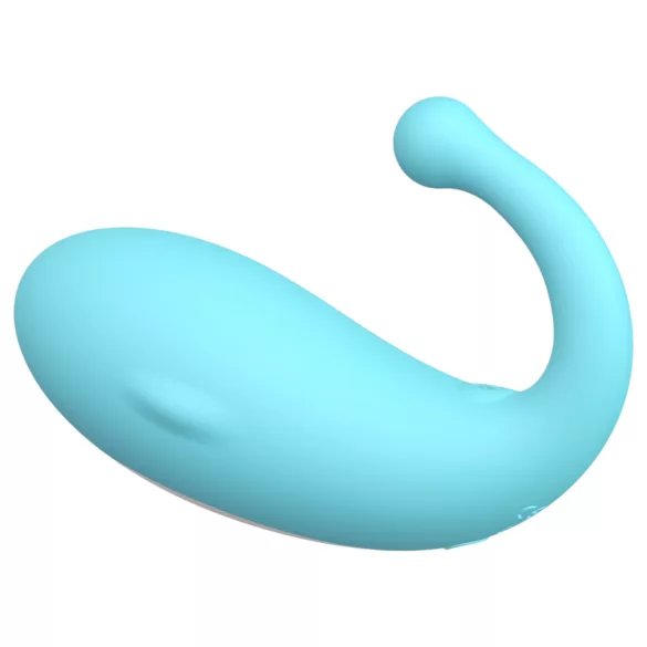 Leopard Whale - vibratorägg - uppladdningsbar fjärrkontroll - blå