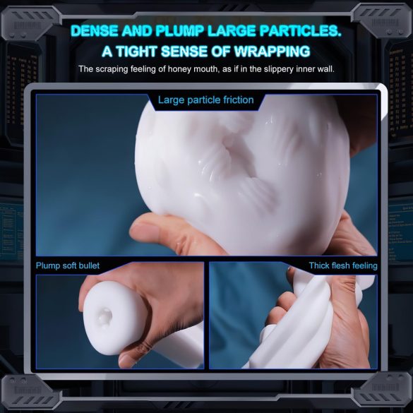 Leopard - upp-ner rörlig sugande-vibrerande masturbator (svart)