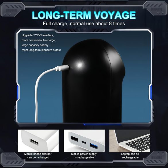 Leopard - upp-ner rörlig sugande-vibrerande masturbator (svart)