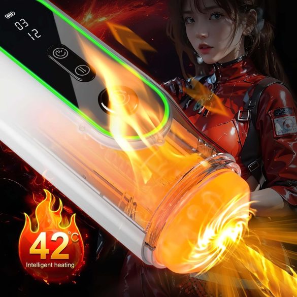 Leopard - Masturbator vibratorisk upp-och-ner rörelse - svart