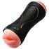 Leopard - munstycke & vagina penisvibrator (naturfärg)