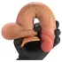 FeelSkin - ultrarealistisk dildo med pung (naturell, 17 cm)