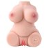 Lonely - realistisk vibrator torso masturbator - hudfärgad