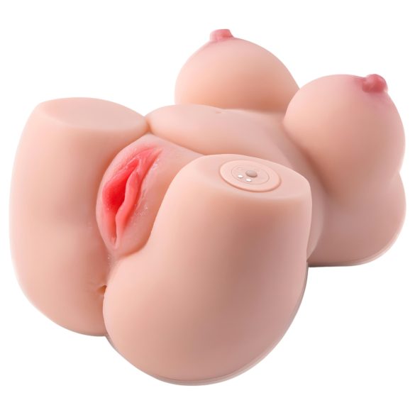 Lonely - realistisk vibrator torso masturbator - hudfärgad