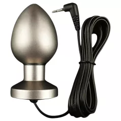   DG-LAB Matt stål - tvåpolig stål-elektro analkona (silver)