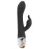 LOVISS Flower - G-punktsvibrator med klitorisstimulator (svart)