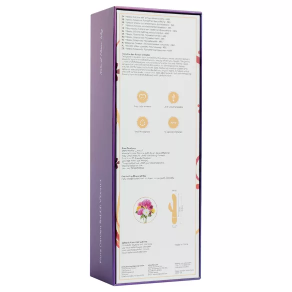 LOVISS Flower - G-punktsvibrator med klitorisstimulator (svart)