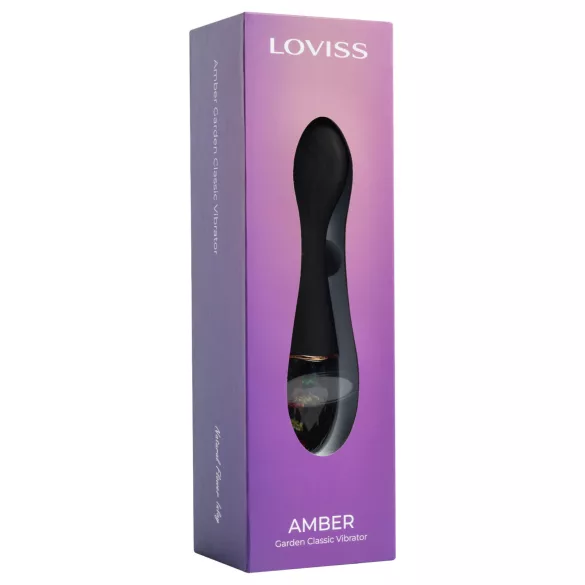 LOVISS Flower Amber - G-punktsvibrator (svart)