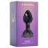 LOVISS Flower - analplugg med fjärrstyrd vibrator (lila)