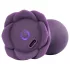 LOVISS Flower - analplugg med fjärrstyrd vibrator (lila)
