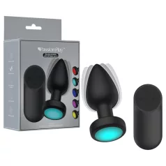   Passion Play - Vibrerande analplugg med LED‑ljus - storlek M