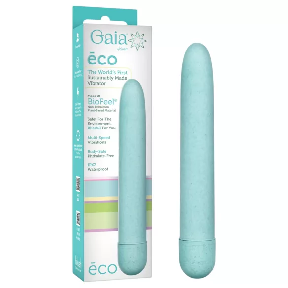 Gaia Eco L - miljövänlig stavvibrator (blå) - stor