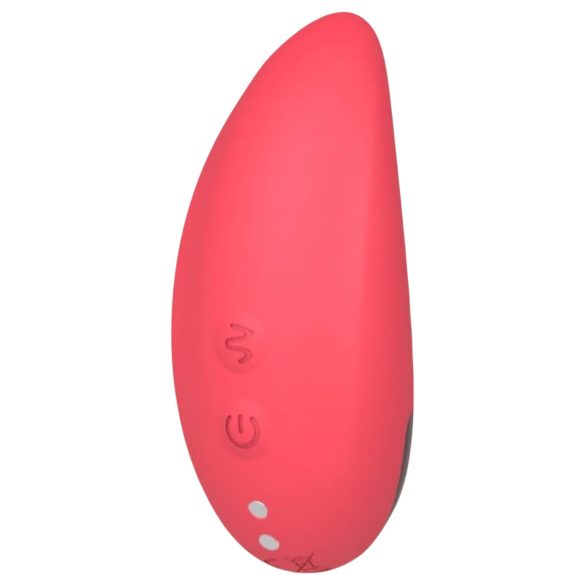 Vibeconnect - uppladdningsbar, vattentät klitorisvibrator (röd)