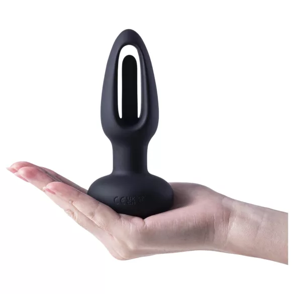 Honey Play Box Snuggy - analvibrator med tungform - svart