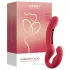 Honey Play Box Harmony Duo - App-styrd påsättningsbar tungvibrator (röd)