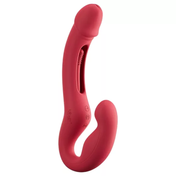Honey Play Box Harmony Duo - App-styrd påsättningsbar tungvibrator (röd)