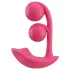 Honey Play Box Melody - App-styrd pärlbesatt 2-i-1 vibrator (röd)