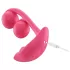 Honey Play Box Melody - App-styrd pärlbesatt 2-i-1 vibrator (röd)