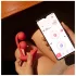 Honey Play Box Melody - App-styrd pärlbesatt 2-i-1 vibrator (röd)