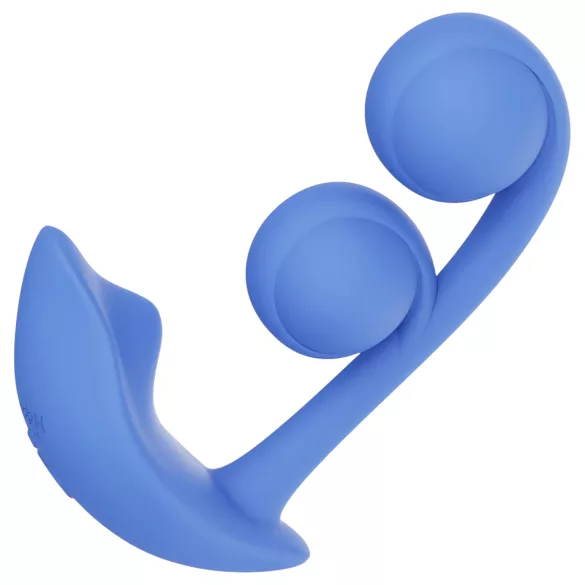 Honey Play Box Melody - App-styrd pärlbesatt 2-i-1 vibrator (blå)