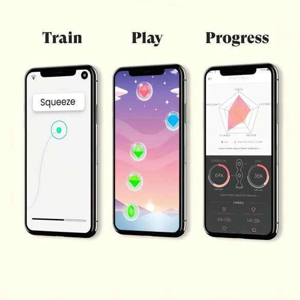 Perifit - blygdkulor med app - uppladdningsbar - rosa