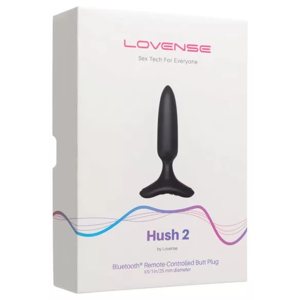 LOVENSE Hush 2 XS - liten laddningsbar analvibrator (25 mm) - svart