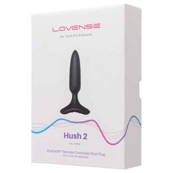 LOVENSE Hush 2 XS - liten laddningsbar analvibrator (25 mm) - svart