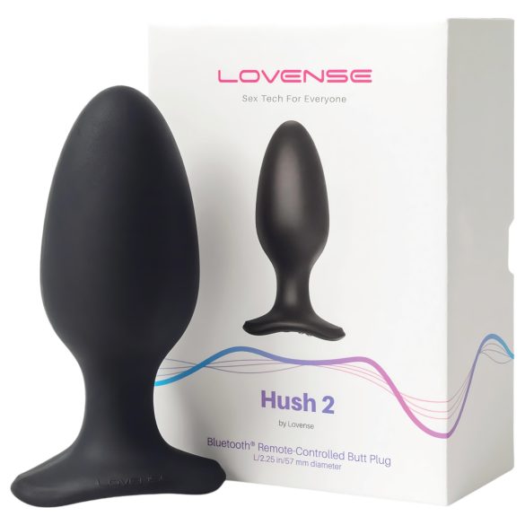 LOVENSE Hush 2 L - laddningsbar liten analvibrator (57mm) - svart