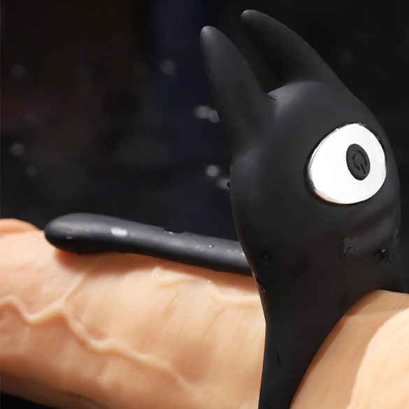 AlvUp - Vibrerande penisring med klitorisstimulator (svart)