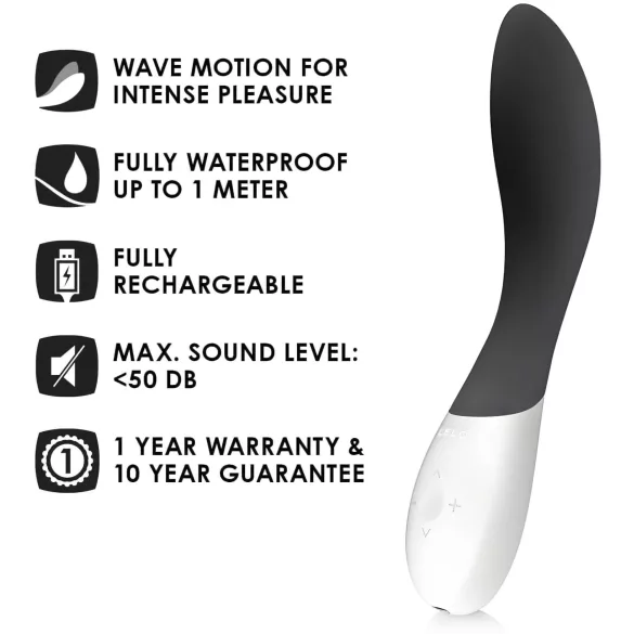 LELO - G-punkt vibrator - vattentät - svart