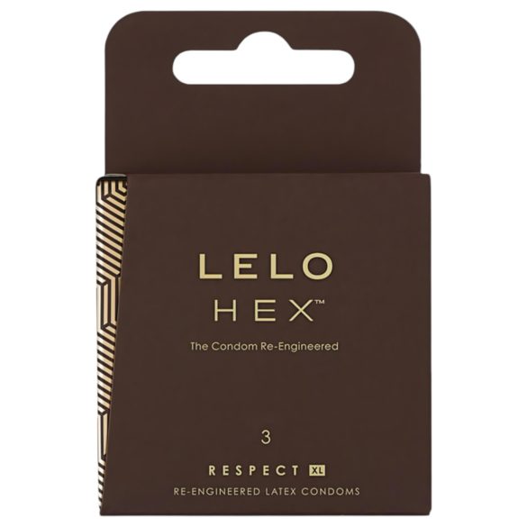 LELO Hex Respect XL - Lyxkondomer (3 st.)