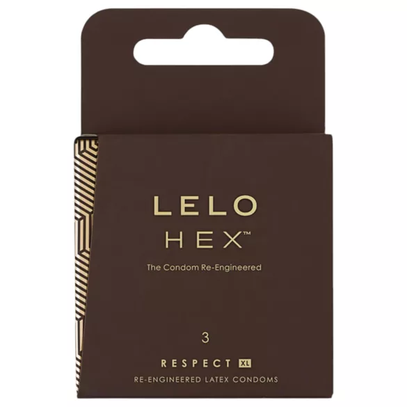 LELO - kondom - extra storlek Hex Respect XL - 3 st